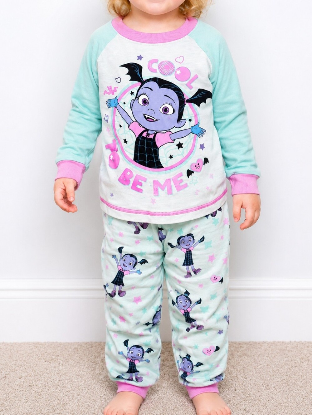 Disney Vampirina Pajama Set Girls 2T Toddler 2 Piece PJ Set Cute Halloween
